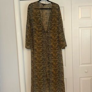 Kendall & Kylie tiger print swimsuit cover up / kimono